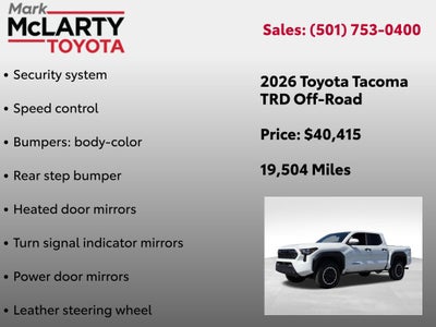 2026 Toyota Tacoma TRD Off-Road