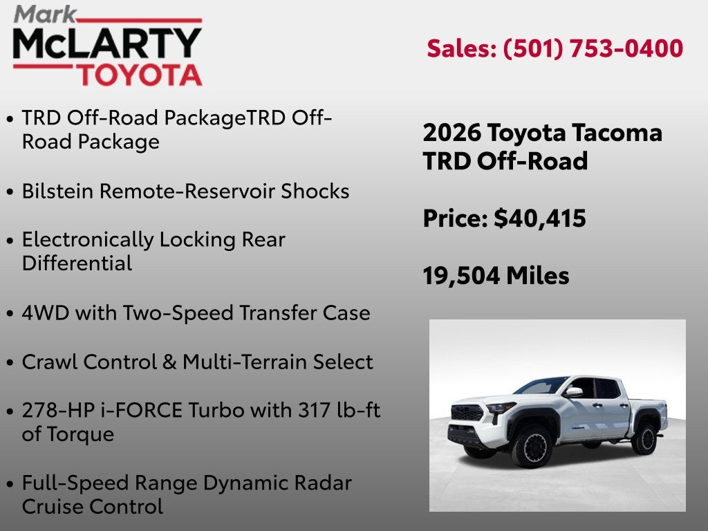 2026 Toyota Tacoma TRD Off-Road
