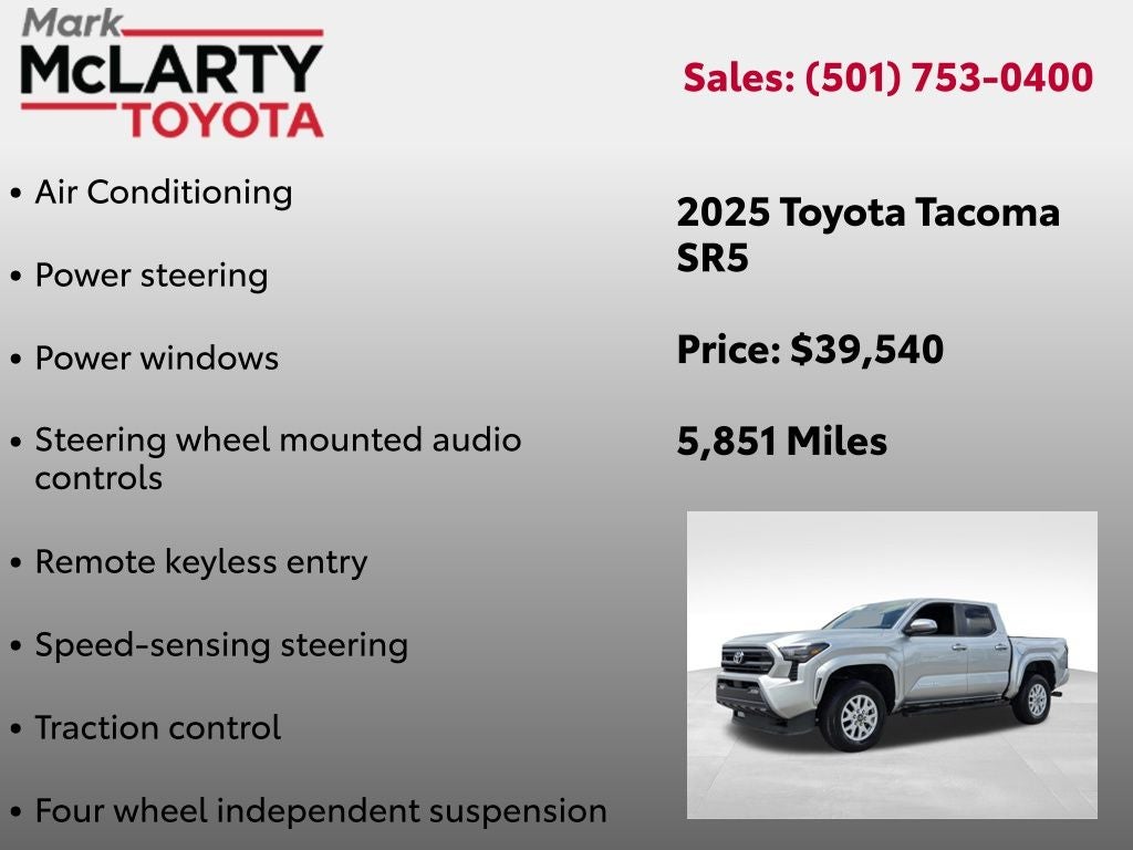 2025 Toyota Tacoma SR5