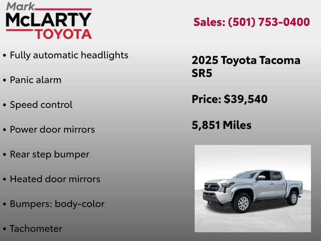 2025 Toyota Tacoma SR5