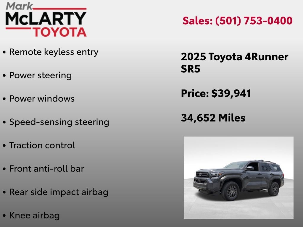 2025 Toyota 4RUNNER SR5