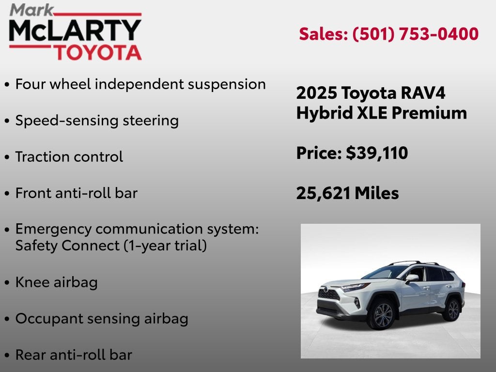 2025 Toyota RAV4 Hybrid XLE Premium