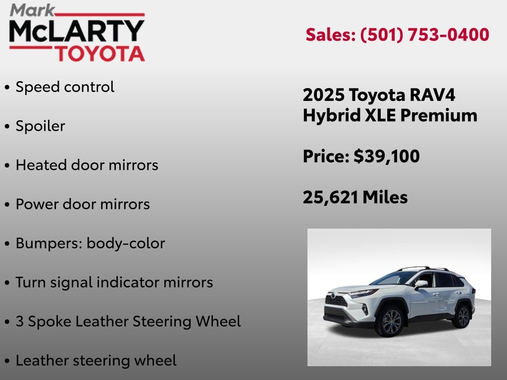 2025 Toyota RAV4 Hybrid XLE Premium