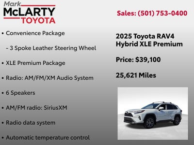 2025 Toyota RAV4 Hybrid XLE Premium