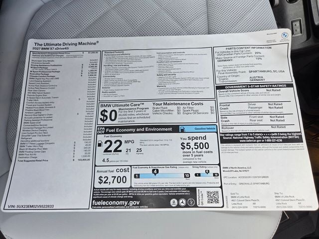 2027 BMW X7 xDrive40i