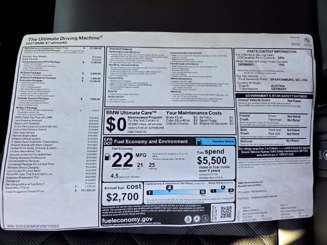 2027 BMW X7 xDrive40i