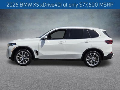2026 BMW X5 xDrive40i