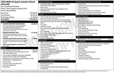 2026 BMW X5 xDrive40i