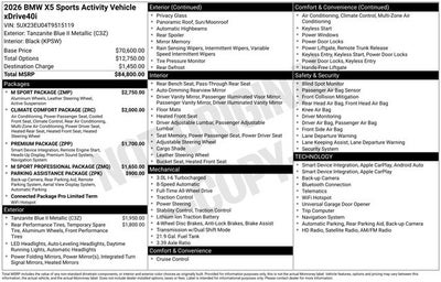2026 BMW X5 xDrive40i M Sport