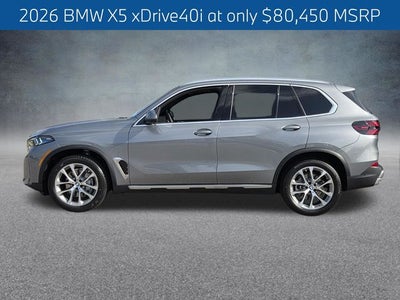 2026 BMW X5 xDrive40i