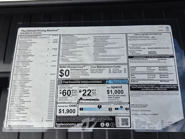2026 BMW X5 xDrive50e