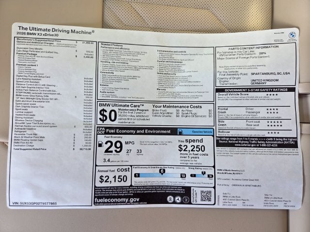 2026 BMW X3 30 xDrive