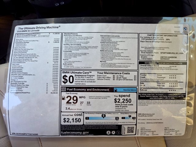 2026 BMW X3 30 xDrive