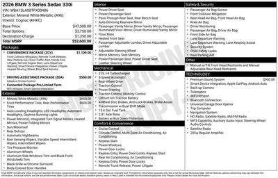 2026 BMW 3 Series 330i
