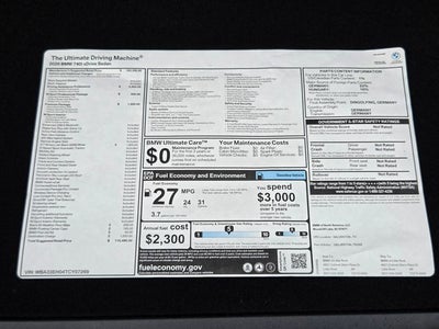 2026 BMW 7 Series 740i xDrive M Sport
