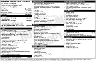 2027 BMW 5 Series 530i xDrive