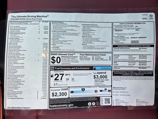 2026 BMW 4 Series M440i xDrive Gran Coupe M Sport