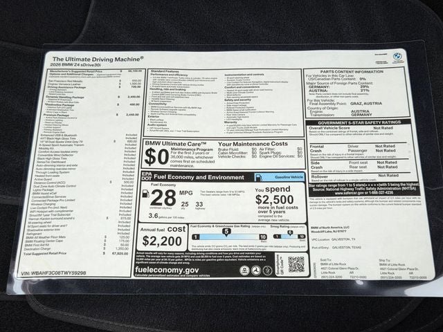 2026 BMW Z4 sDrive30i