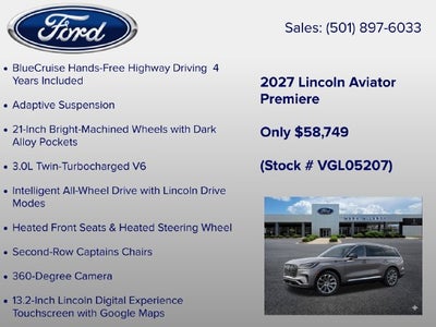 2027 Lincoln Aviator Premiere Premium