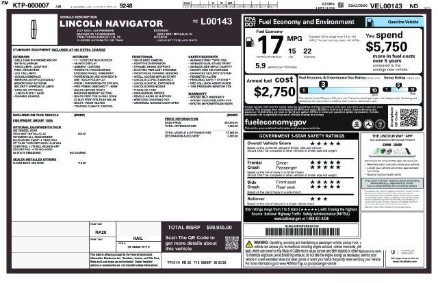 2027 Lincoln Navigator L Premiere