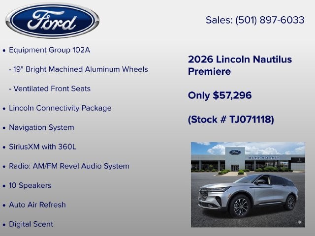 2026 Lincoln Nautilus Premiere