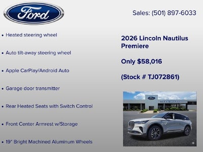 2026 Lincoln Nautilus Premiere