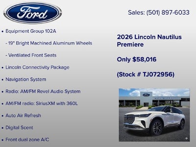 2026 Lincoln Nautilus Premiere