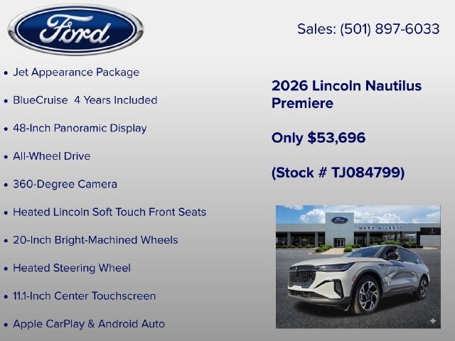 2026 Lincoln Nautilus Premiere