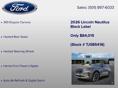 2026 Lincoln Nautilus Black Label