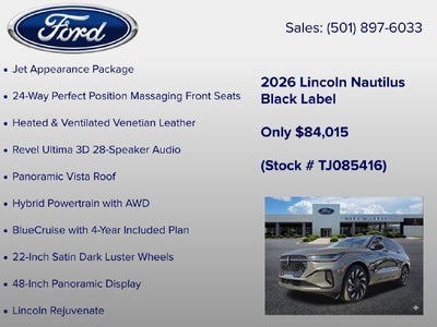 2026 Lincoln Nautilus Black Label