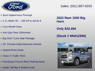 2022 RAM 1500 Big Horn/Lone Star