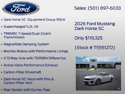 2026 Ford Mustang Dark Horse