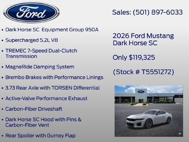 2026 Ford Mustang Dark Horse
