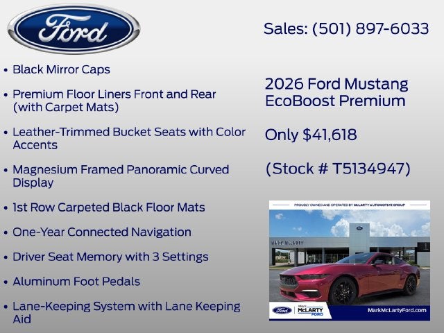 2026 Ford Mustang EcoBoost Premium