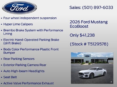 2026 Ford Mustang EcoBoost