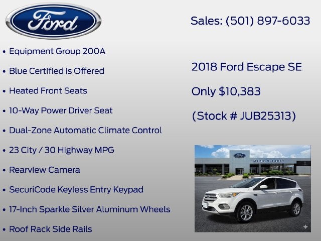 2018 Ford Escape SE