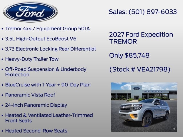 2027 Ford Expedition Tremor
