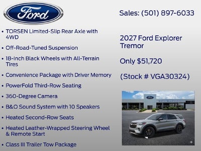 2027 Ford Explorer Tremor