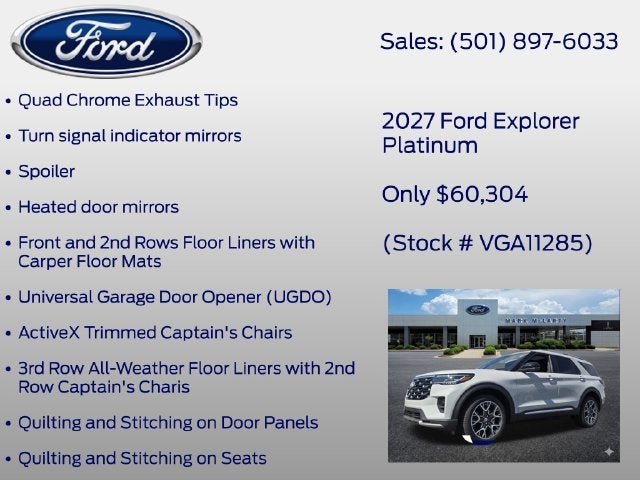 2027 Ford Explorer Platinum