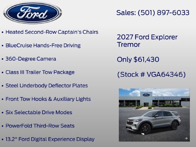 2027 Ford Explorer Tremor