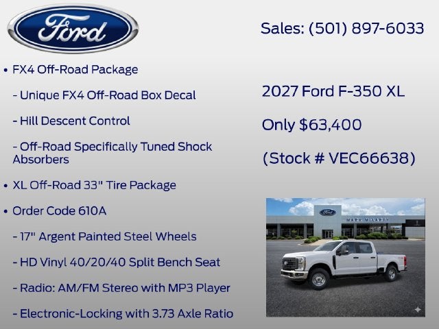 2027 Ford F-350SD XL