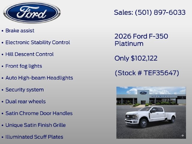 2026 Ford F-350SD Platinum DRW