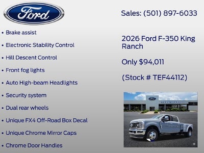 2026 Ford F-350SD King Ranch DRW