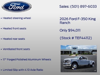 2026 Ford F-350SD King Ranch DRW