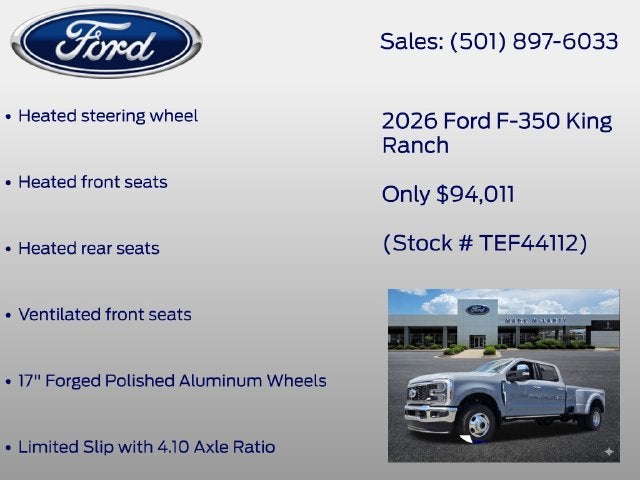 2026 Ford F-350SD King Ranch DRW