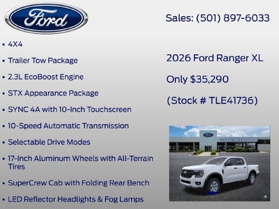 2026 Ford Ranger XL
