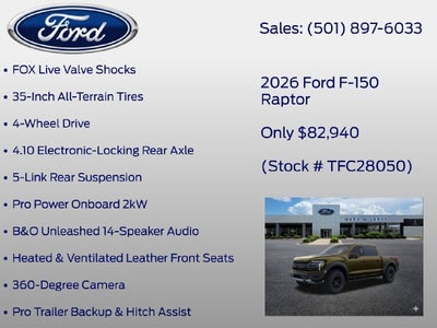 2026 Ford F-150 Raptor