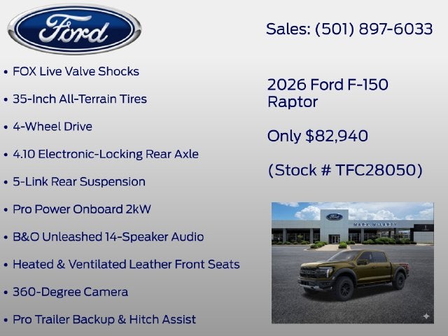 2026 Ford F-150 Raptor
