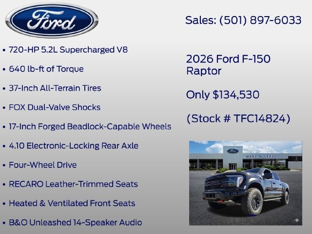 2026 Ford F-150 Raptor