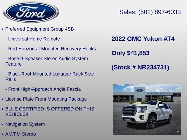 2022 GMC Yukon AT4